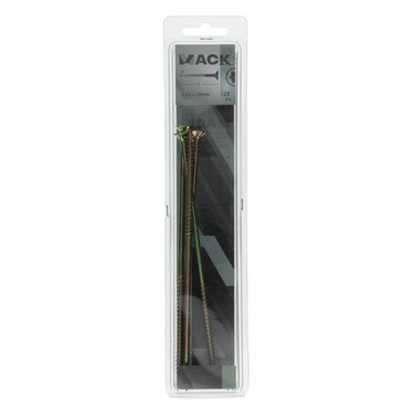 Mack 1006984 - spaanplschrf. vzkop-zelfb geelverzinkt 4st 6 x 180mm | 10 stuks