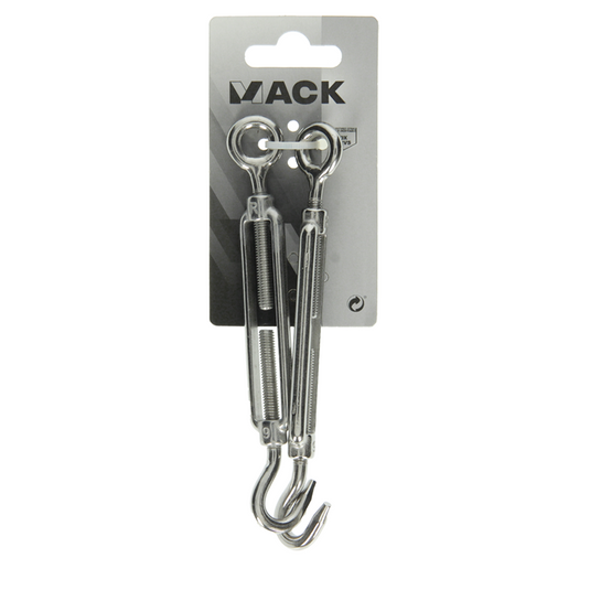 Mack 1008441 - 2 spanners oog + haak m6 x 60mm inox | 10 stuks