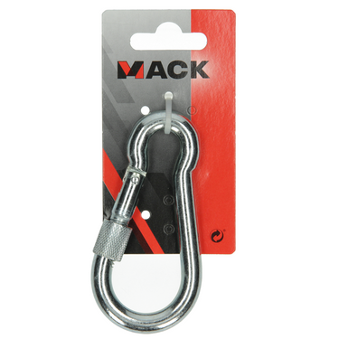 Mack 1008447 - 1 karabijnhaak + borgsl. 10 x 100mm verzinkt | 10 stuks