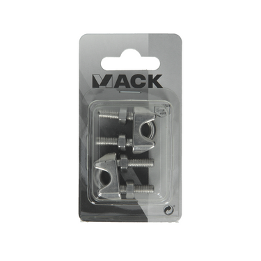 Mack 1008450 - 2 staaldraadklemmen 6-8mm inox | 10 stuks