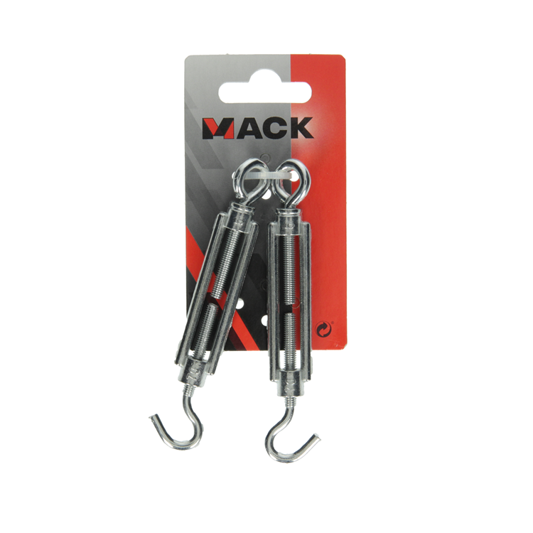 Load image into Gallery viewer, Mack 1008459 - 2 spanners oog + haak m5 x 70mm verzinkt | 10 stuks
