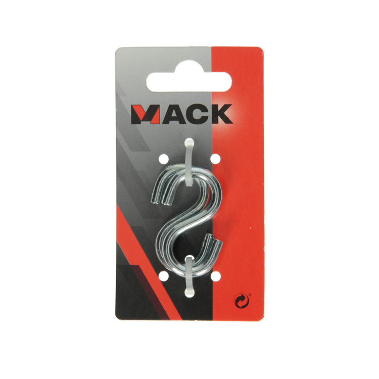 Load image into Gallery viewer, Mack 1008467 - 2 open s-haken 5,0 x 45 verzinkt | 10 stuks
