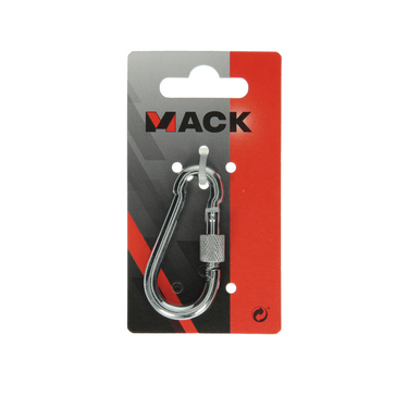 Mack 1008494 - 1 karabijnhaak + borgsl. 6 x 60mm verzinkt | 10 stuks