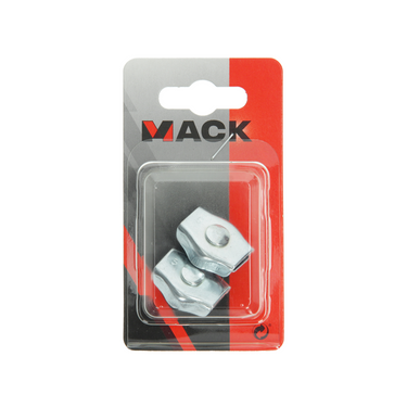 Mack 1008518 - 2 staaldraadklemmen 5mm simplex verzinkt | 10 stuks