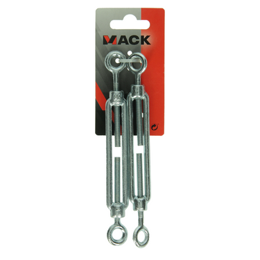 Mack 1008519 - 2 spanners 2 ogen m6 x 60mm verzinkt | 10 stuks