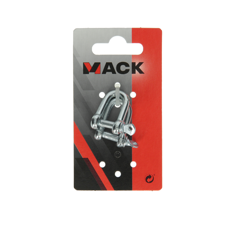 Load image into Gallery viewer, Mack 1008521 - 2 kelven recht 5mm verzinkt | 10 stuks
