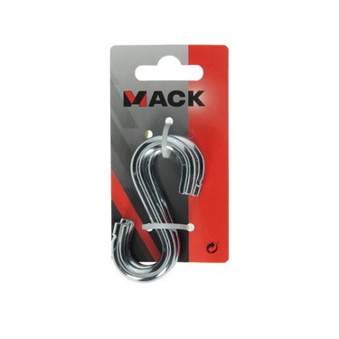 Mack 1008522 - 2 open s-haken 8,0 x 75mm verzinkt | 10 stuks