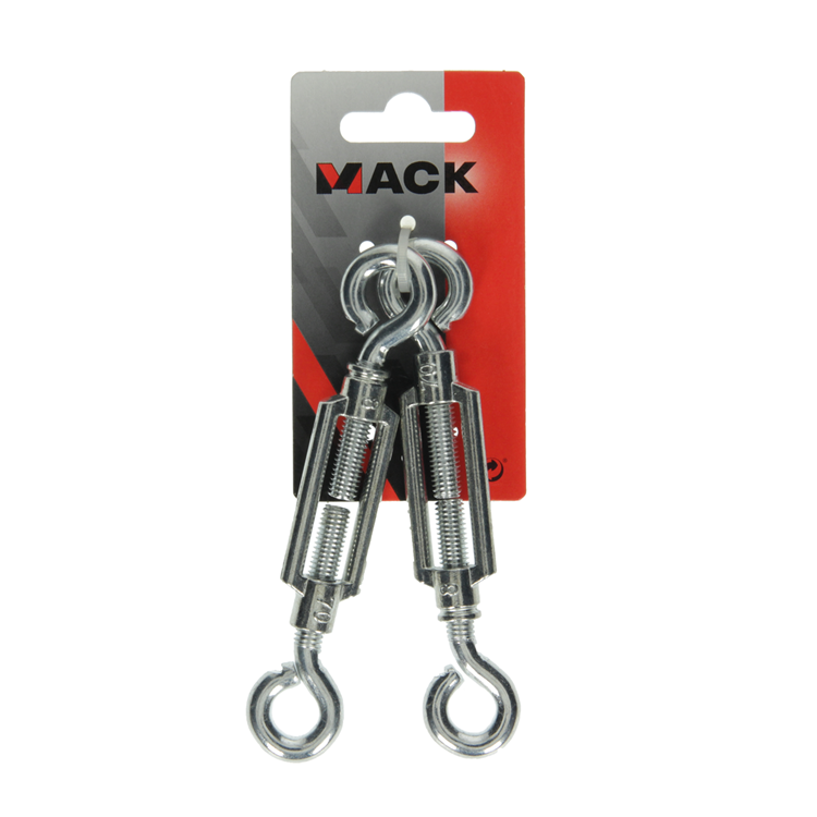 Afbeelding laden in galerijviewer, Mack 1008542 - 2 spanners 2 ogen m8 x 70mm verzinkt | 10 stuks
