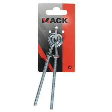Mack 1008550 - 2 oogbouten + moer m6 x 100mm verzinkt | 10 stuks