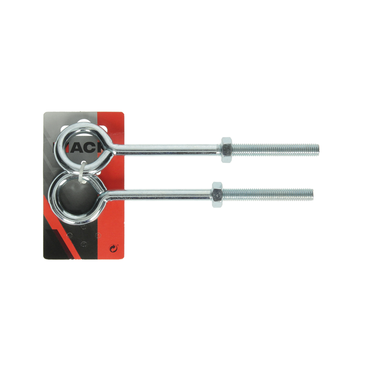 Load image into Gallery viewer, Mack 1008555 - 2 oogbouten + moer m10 x 150mm verzinkt | 10 stuks
