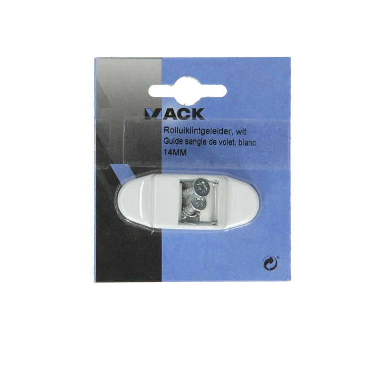 Load image into Gallery viewer, Mack 1010104 - 1 rolluiklintgeleider wit 14mm | 5 stuks
