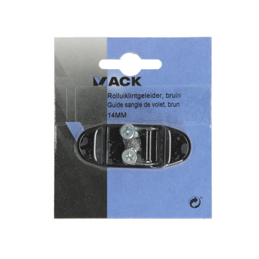 Mack 1010105 - 1 rolluiklintgeleider bruin 14mm | 5 stuks