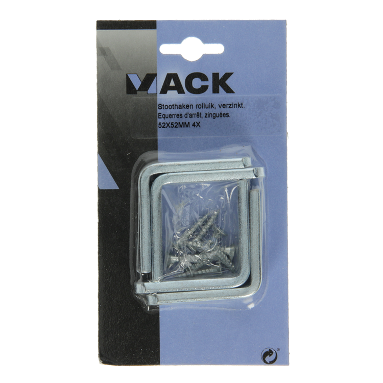 Load image into Gallery viewer, Mack 1010110 - 4 stoothaken vr rolluik verzinkt 52x54mm | 5 stuks
