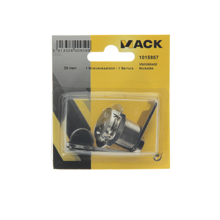 Load image into Gallery viewer, Mack 1015857 - 1 brievenkastslot vernikkeld 20mm | 5 stuks
