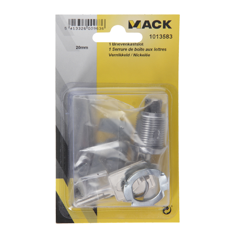Afbeelding laden in galerijviewer, Mack 1013583 - 1 brievenkastslot verchroomd 22mm | 5 stuks
