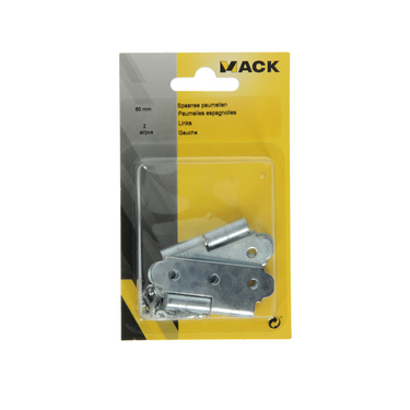 Mack 1013255 - 2 spaanse paumellen links verzinkt h 60 x b 40 mm | 5 stuks
