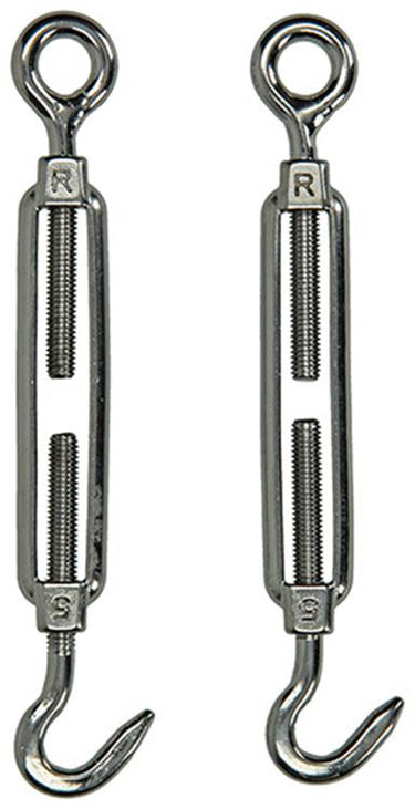 Mack 1008436 - 2 spanners oog + haak m5 x 50mm inox | 10 stuks