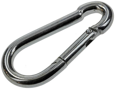 Mack 1008437 - 1 karabijnhaak + veer 8 x 80mm verzinkt | 10 stuks