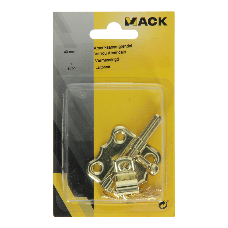 Load image into Gallery viewer, Mack 1015935 - 1 amerikaanse grendel vermessingd a 40 - b 20 mm | 5 stuks
