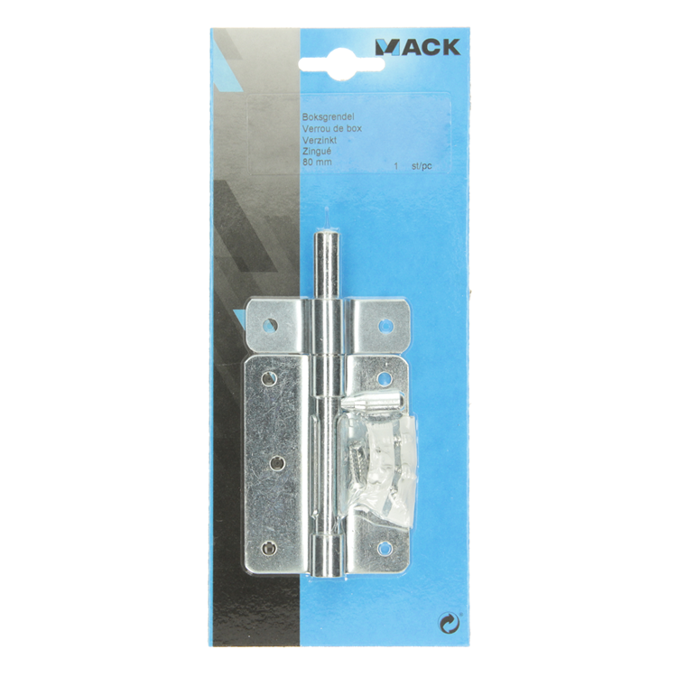Load image into Gallery viewer, Mack 1013327 - 1 boksgrendel verzinkt 80mm | 5 stuks
