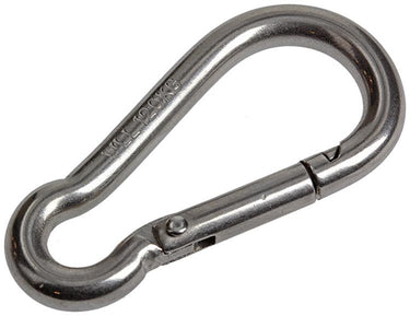 Mack 1008439 - 1 karabijnhaak + veer 6 x 60mm inox | 10 stuks