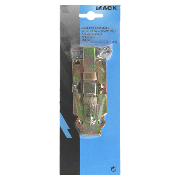 Afbeelding laden in galerijviewer, Mack 1014267 - deurschuif breed model, bichromaat 100mm | 5 stuks
