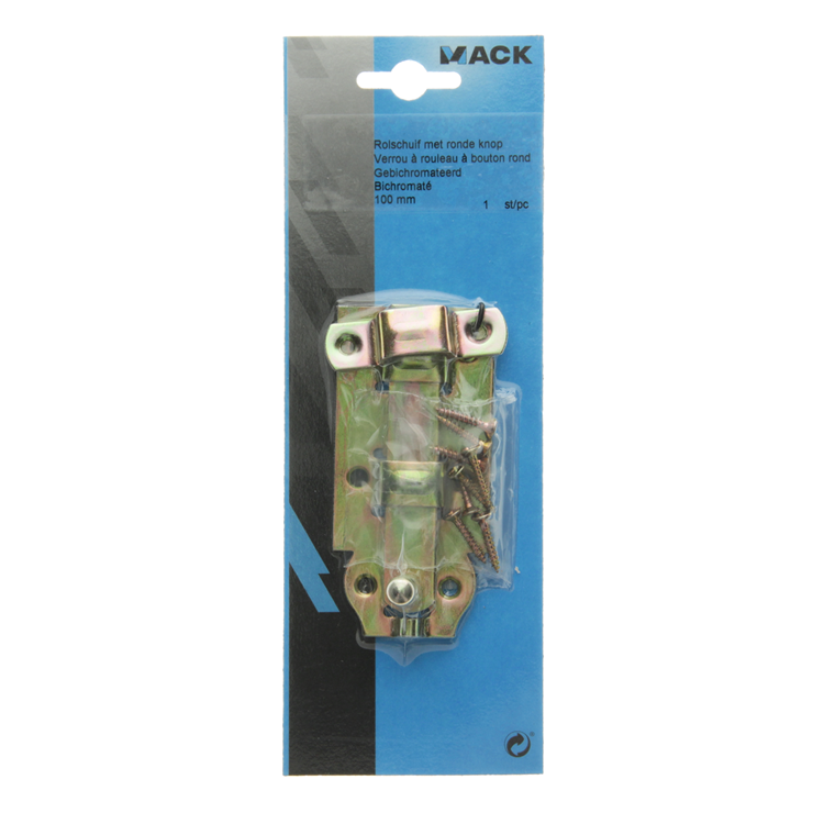 Load image into Gallery viewer, Mack 1014272 - rolschuif met ronde knop, bichromaat 100mm | 5 stuks
