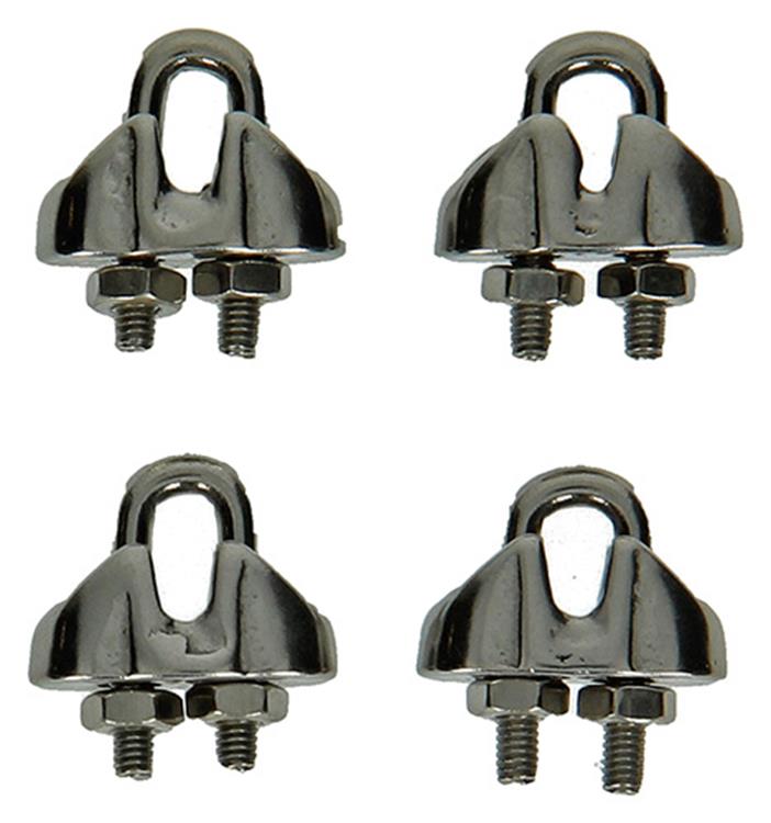 Load image into Gallery viewer, Mack 1008442 - 4 staaldraadklemmen 2mm inox | 10 stuks
