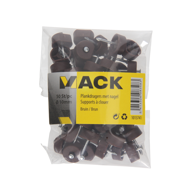 Load image into Gallery viewer, Mack 1013741 - 50 plankdragers + nagel bruin ø 10 mm | 10 stuks

