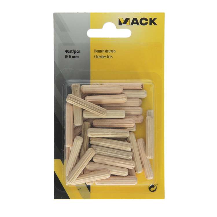 Load image into Gallery viewer, Mack 1013777 - 40 houten deuvels ø 6 mm | 5 stuks
