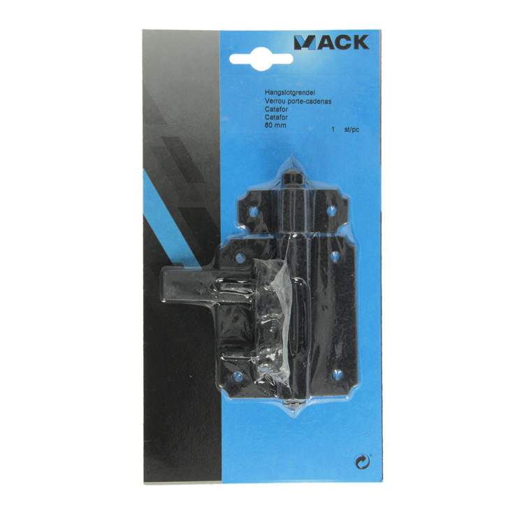 Load image into Gallery viewer, Mack 1013735 - 1 hangslotgrendel zwart 80mm | 5 stuks
