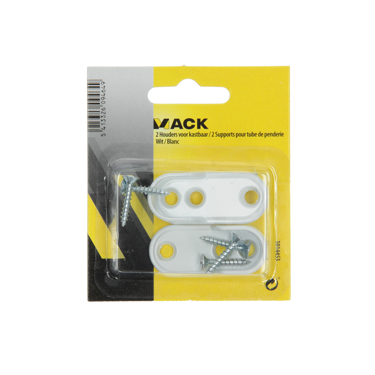 Load image into Gallery viewer, Mack 1014453 - 2 houders voor kastbaar wit | 5 stuks
