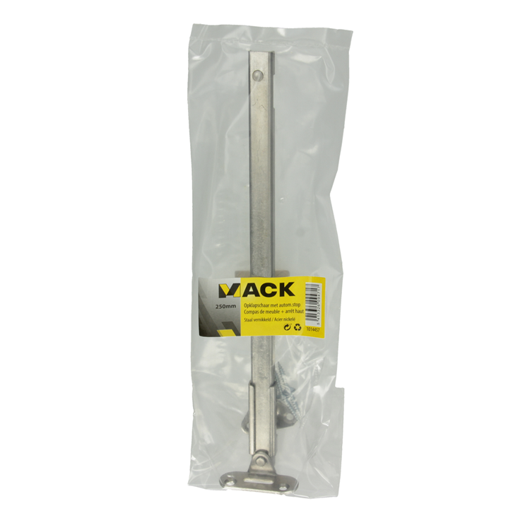 Load image into Gallery viewer, Mack 1014457 - 1 opklapschaar met stop vernikkeld | 5 stuks
