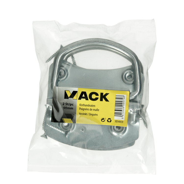Load image into Gallery viewer, Mack 1014459 - 2 kisthandvaten verzinkt 90 mm | 5 stuks
