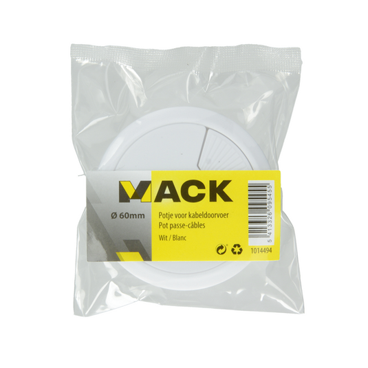 Mack 1014494 - 1 potje voor kabeldoorvoer wit ø 60 mm | 10 stuks