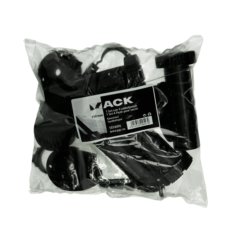 Load image into Gallery viewer, Mack 1014496 - set van 4 sokkelpoten kunststof 150 mm | 10 stuks
