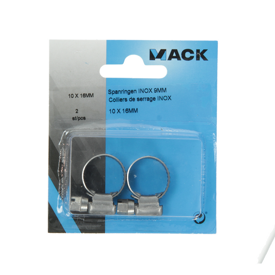 Mack 1011660 - slangklem inox 10-16mm 2st | 12 stuks