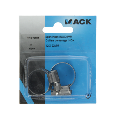 Mack 1011661 - 2 spanringen inox 9mm 12x22mm | 10 stuks
