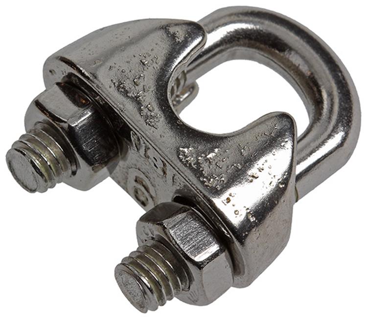 Load image into Gallery viewer, Mack 1008445 - 4 staaldraadklemmen 6mm inox | 10 stuks

