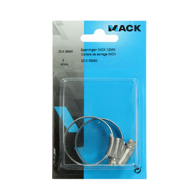 Mack 1011663 - slangklem inox 23-35mm 2st | 10 stuks