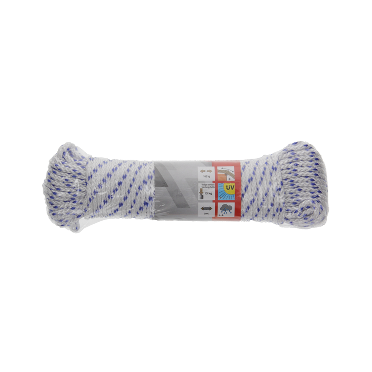 Load image into Gallery viewer, Mack 1014931 - pp gevlochten wit blauw streng3mm 20m | 5 stuks
