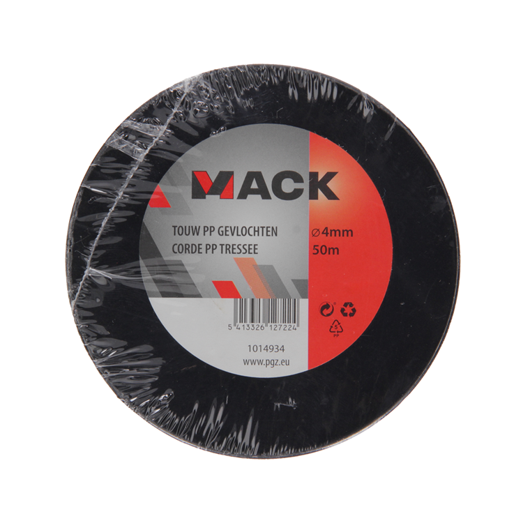 Load image into Gallery viewer, Mack 1014934 - pp gevlochten wit blauw bobijn4mm 50m | 5 stuks
