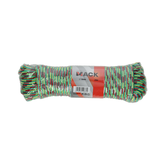 Mack 1014941 - sporttouw pp gevlochten streng6mm 20m | 5 stuks