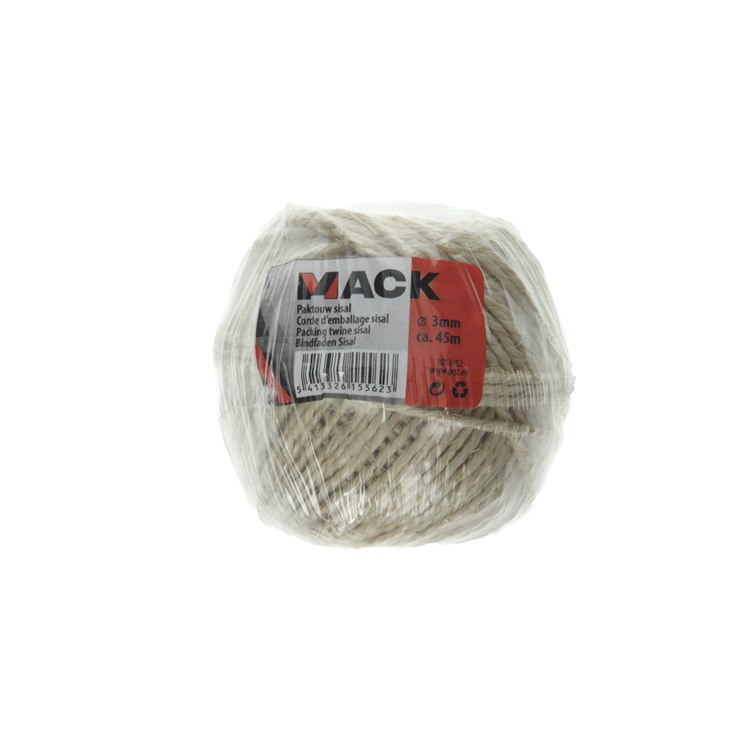 Load image into Gallery viewer, Mack 1013952 - paktouw sisal bobijn 3mm ca 45m | 10 stuks

