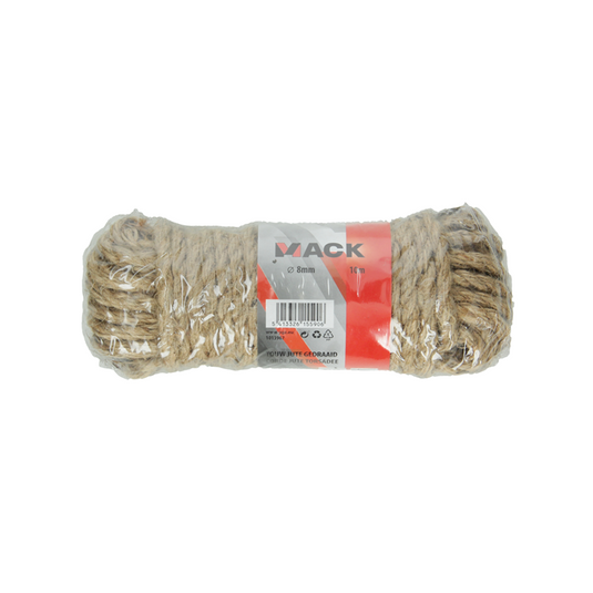 Mack 1013967 - jutetouw gedraaid streng 8mm 10m | 5 stuks