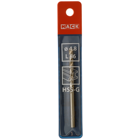 Mack 1018191 - metaalboor hss g din 338 ø 4,8 x 86 mm | 5 stuks
