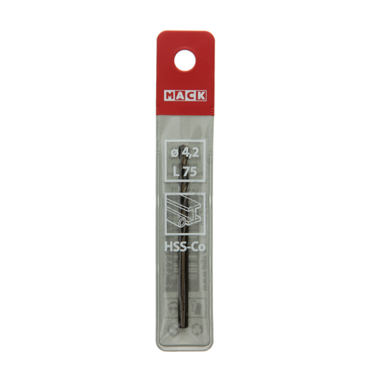 Mack 1018198 - metaalboor hss co5% din 338 ø 4,2 x 75 mm | 5 stuks
