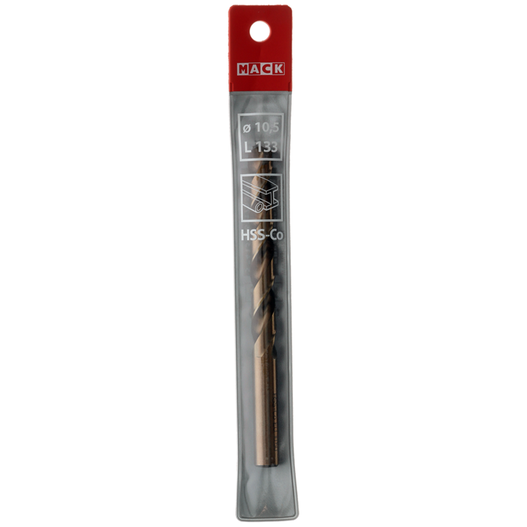 Load image into Gallery viewer, Mack 1018204 - metaalboor hss co5% din 338 ø 10,5 x 133 mm | 5 stuks
