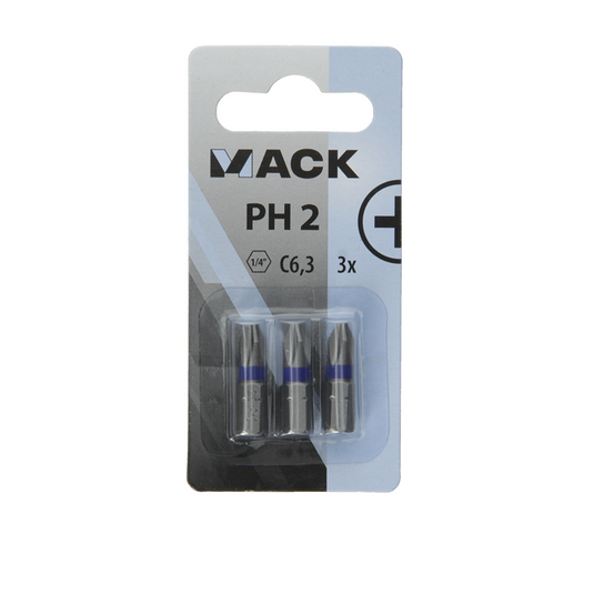 Mack 1018290 - schroefbit ph2 l25mm 3st | 5 stuks