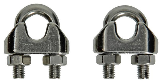 Mack 1008450 - 2 staaldraadklemmen 6-8mm inox | 10 stuks